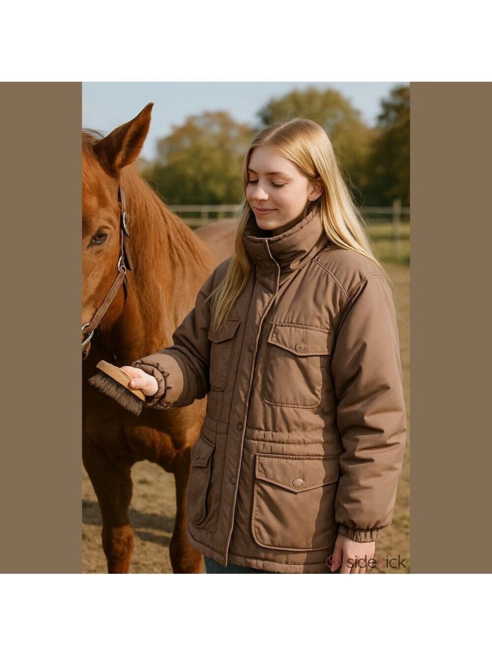Totes Tan Puffer Jacket Unisex Ski Jacket Large